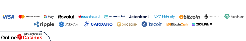 Casina Casino Payment methods