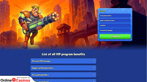 Pistolo Casino vip program