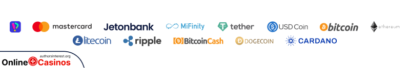 RoboCat Casino Payment methods