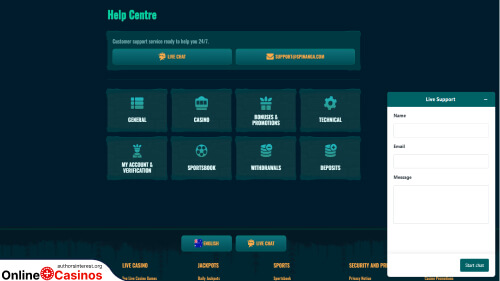 Spinanga Casino Customer Support