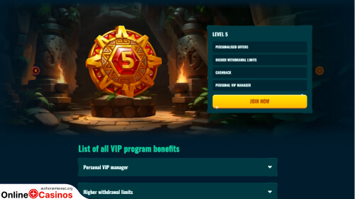 Spinanga Casino vip program