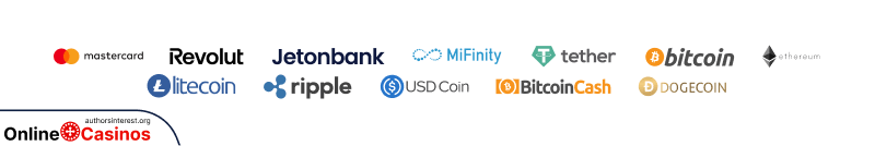 ViciBet Casino Payment methods