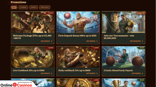 Wild Robin Casino bonus