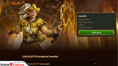 Wild Robin Casino vip program