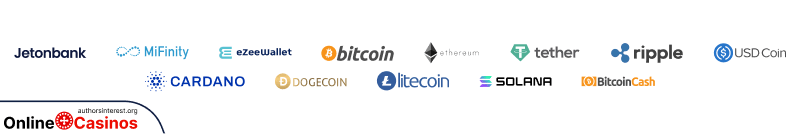 VIPLuck Casino Payment methods